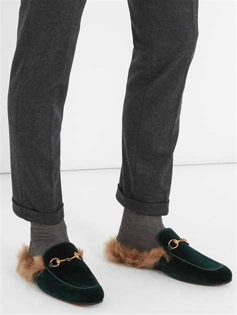 gucci prince fur loafers|Gucci loafers for sale.